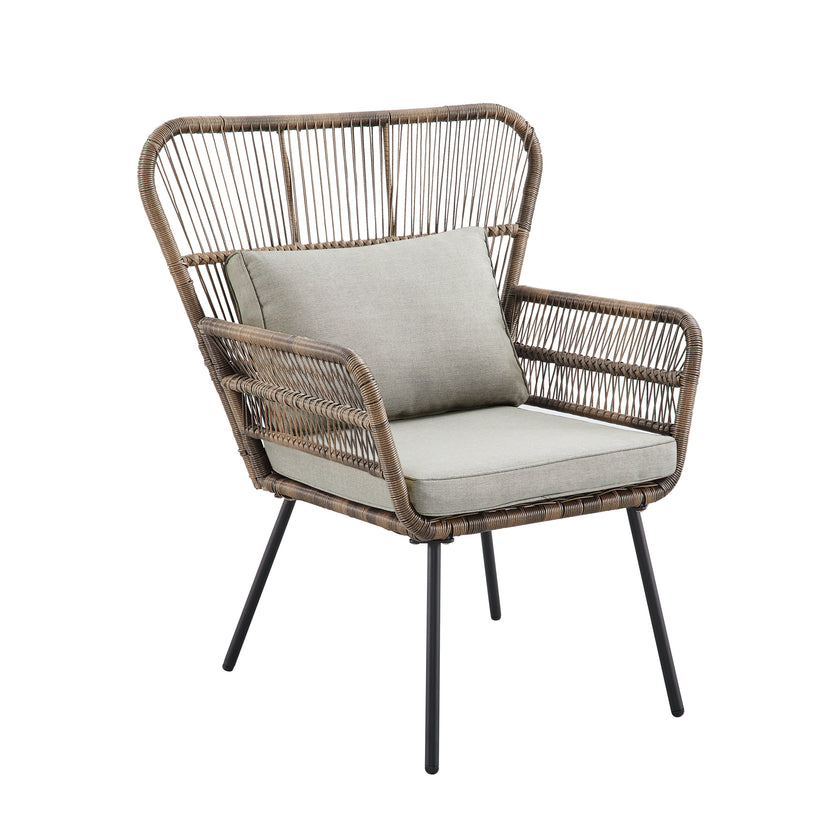 2-Person Wicker  Seating Set