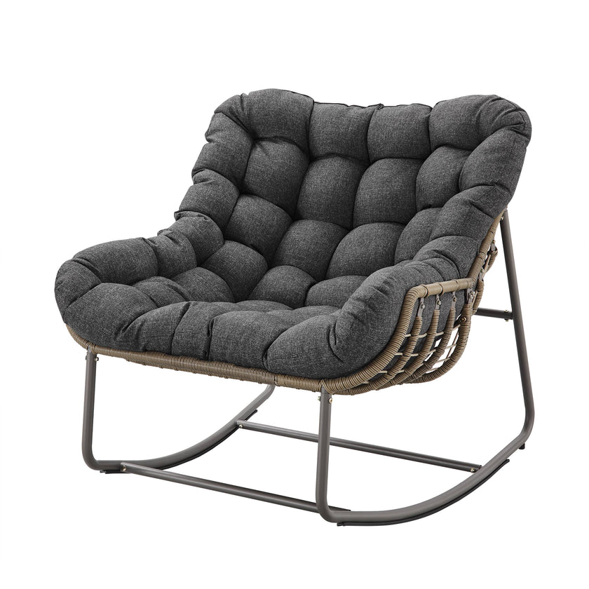 Outdoor Lounge Chair with Ottoman