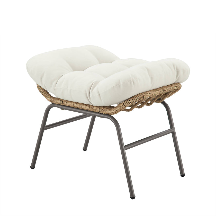Outdoor Lounge Chair with Ottoman