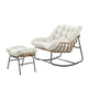 Outdoor Lounge Chair with Ottoman