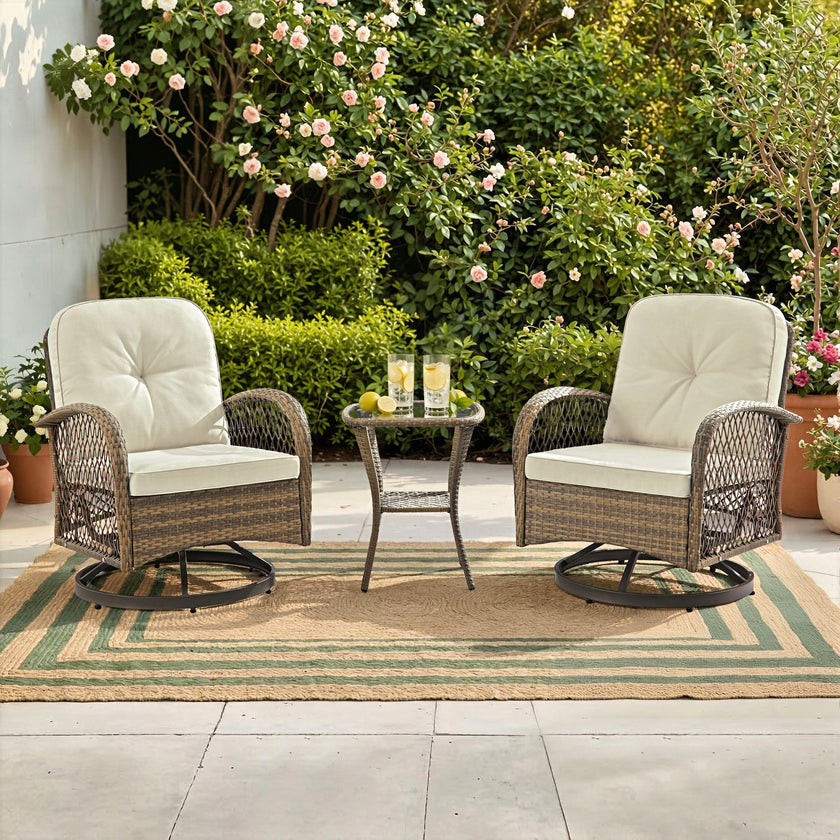 Leonie Swivel Chair Set