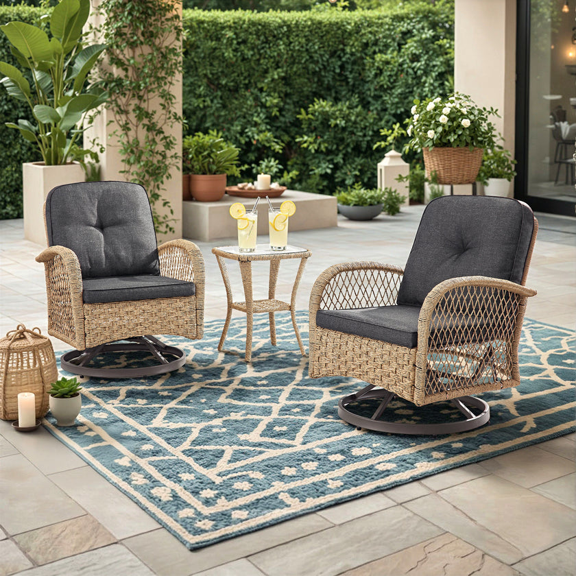 Leonie Swivel Chair Set