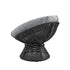 Plush Swivel Patio Chair