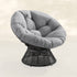 Plush Swivel Patio Chair