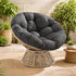 Plush Swivel Patio Chair