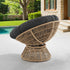 Plush Swivel Patio Chair