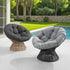 Plush Swivel Patio Chair