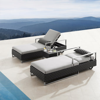 Soho Wide-Wicker Lounger Set