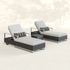 Soho Wide-Wicker Lounger Set