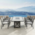 Chelsey 9pc Dining Set with Fire Table