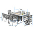 Chelsey 9pc Dining Set with Fire Table