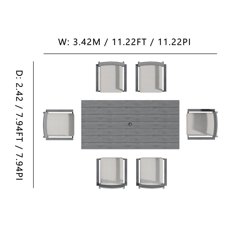 Soma 7pc Dining Set