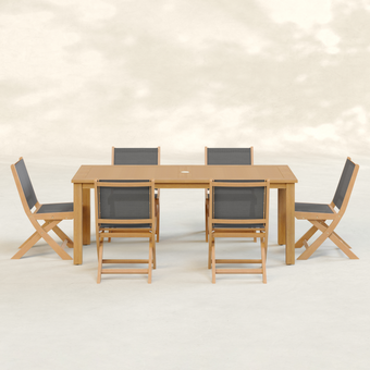 Teo Solid Wood Dining Set