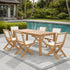 Teo Solid Wood Dining Set