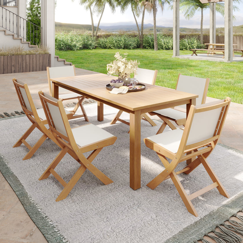 Teo Solid Wood Dining Set