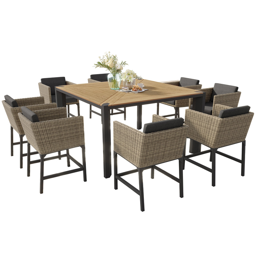 Aberdeen 9pc Bar-Height Dining Set