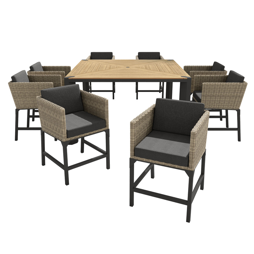 Aberdeen 9pc Bar-Height Dining Set
