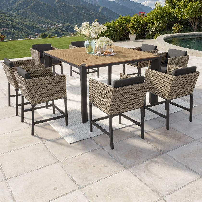 Aberdeen 9pc Bar-Height Dining Set