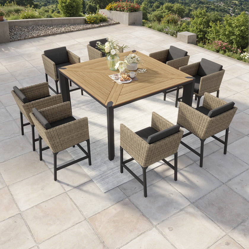 Aberdeen 9pc Bar-Height Dining Set