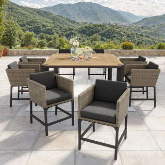 Aberdeen 9pc Bar-Height Dining Set