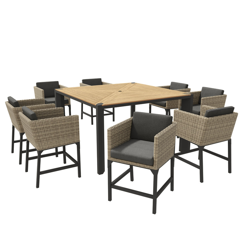 Aberdeen 9pc Bar-Height Dining Set