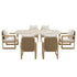 Sicily 7pc Outdoor Patio Dining Set