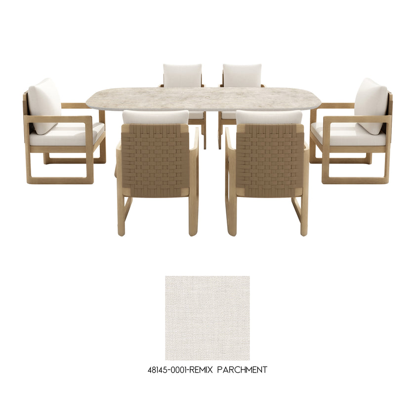 Sicily 7pc Outdoor Patio Dining Set
