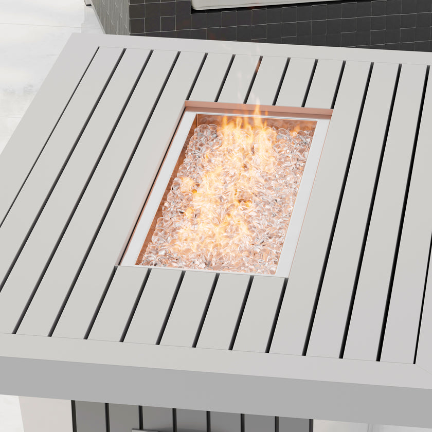 Soho Aluminum Fire Table