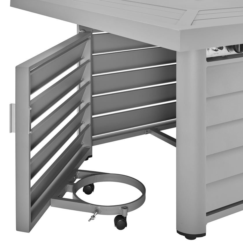 Cyrus Aluminum Square Fire Table