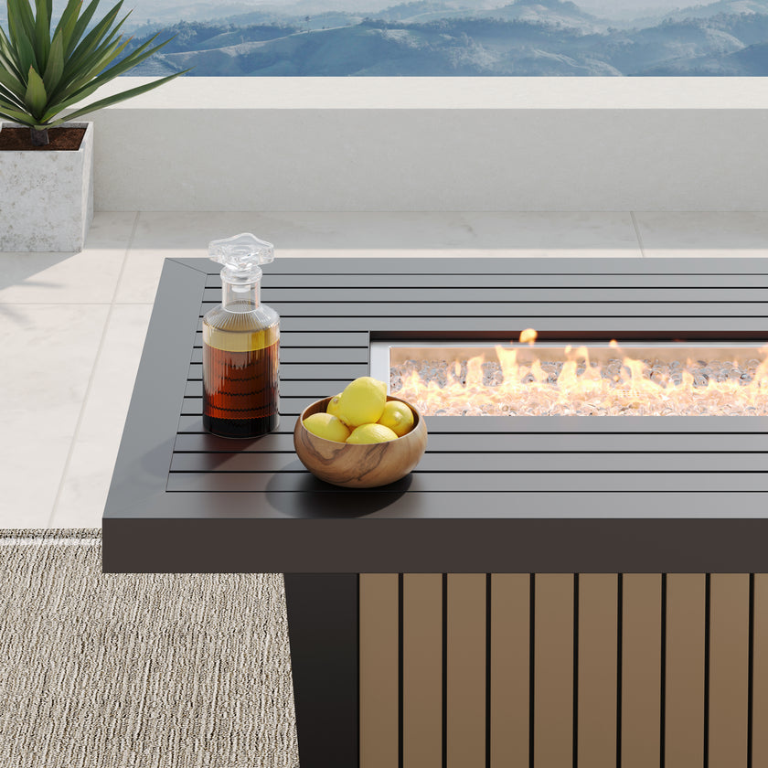 Soho Aluminum Fire Table