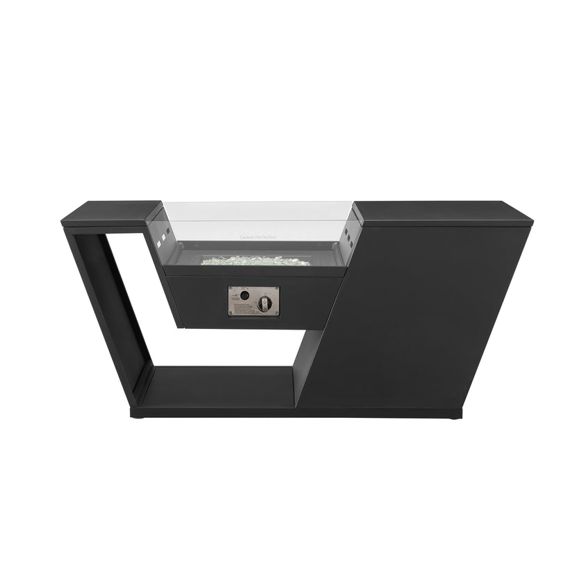 Milan Aluminum Fire Table