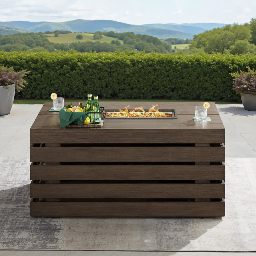 Alora Aluminum Fire Table