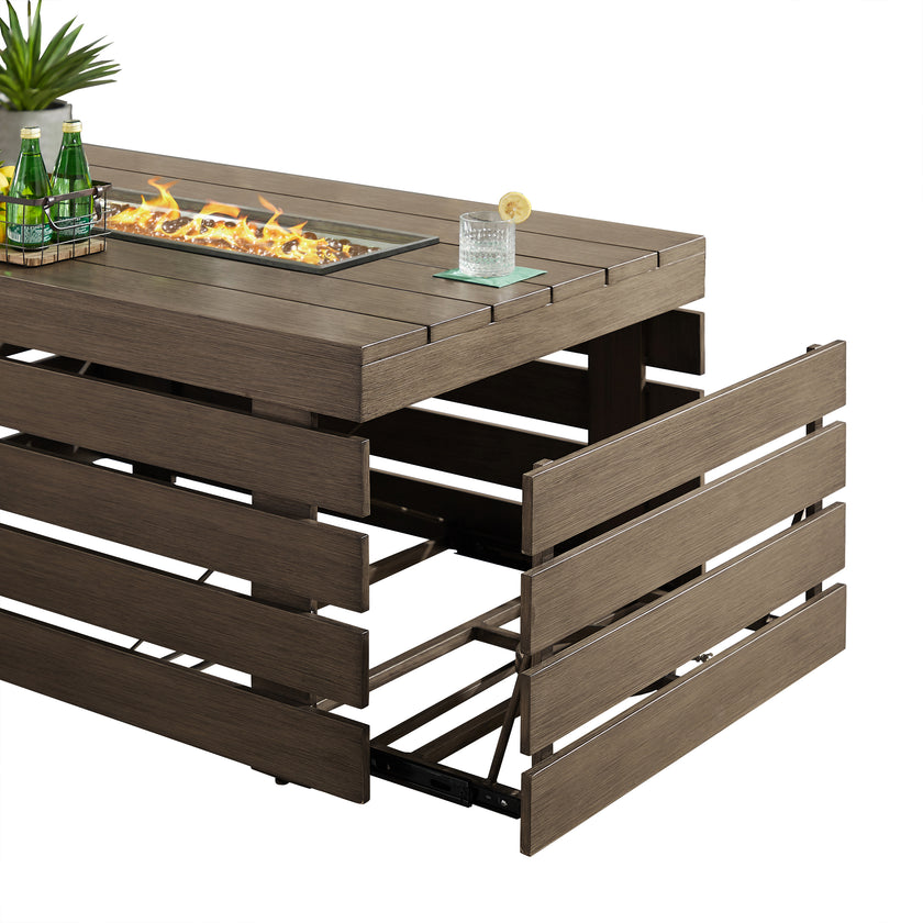 Alora Aluminum Fire Table