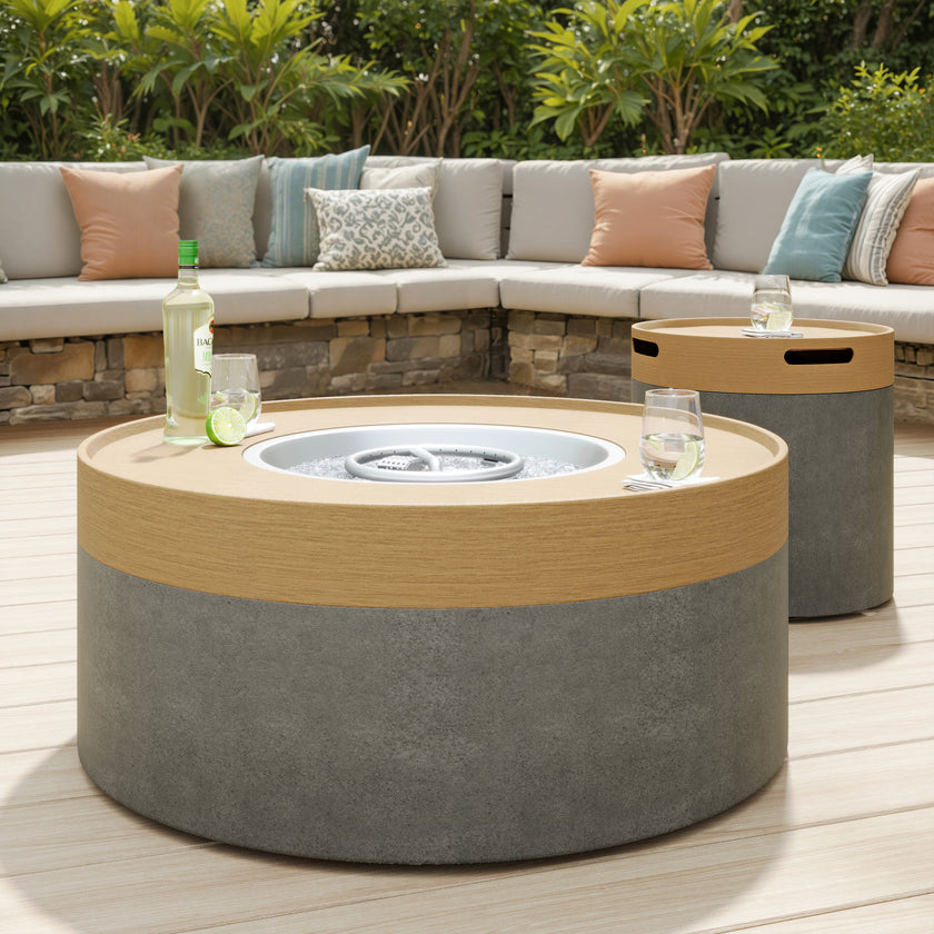 Rae Circular Fire Table