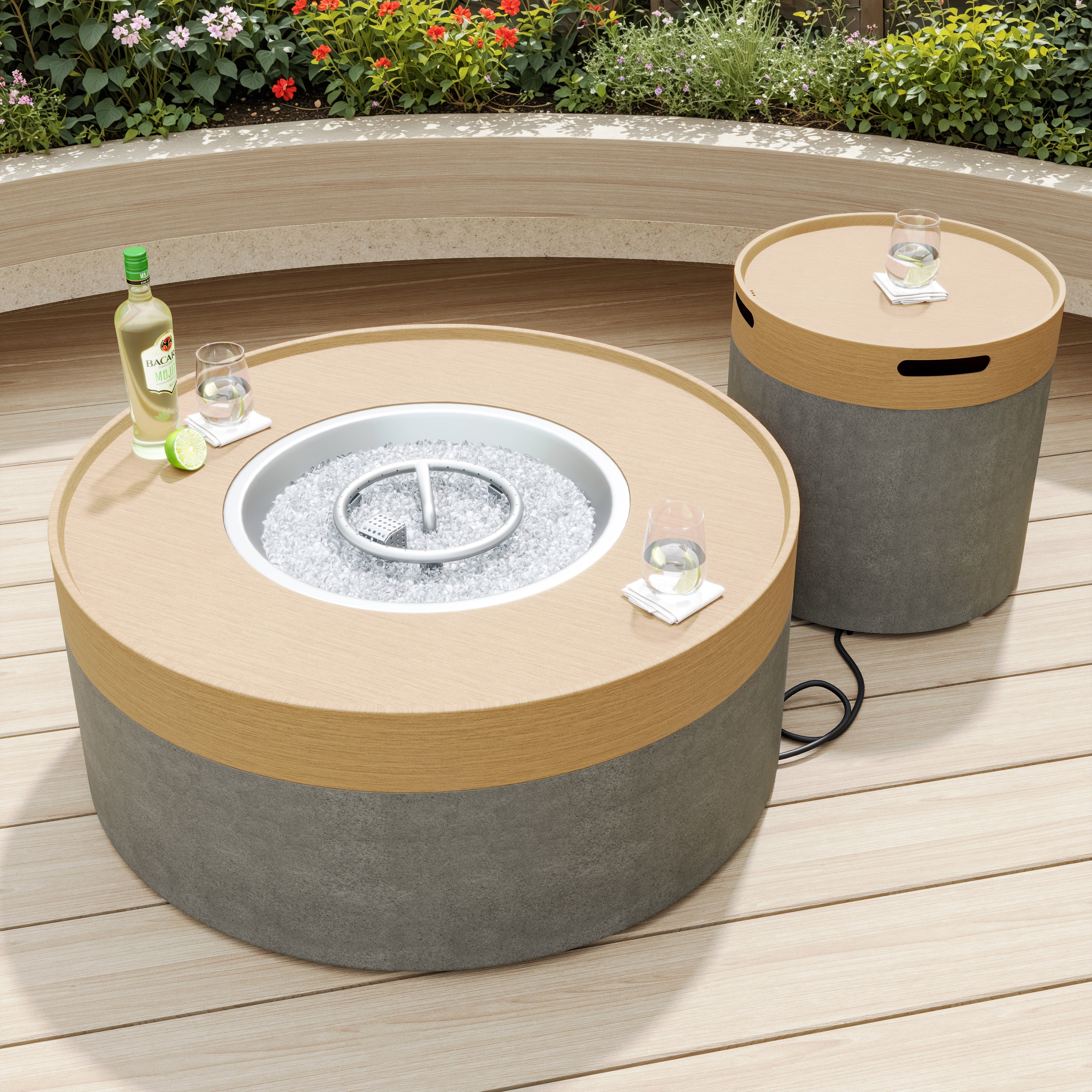 Rae Circular Fire Table – Starsong Co