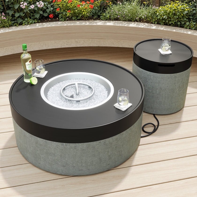 Rae Circular Fire Table
