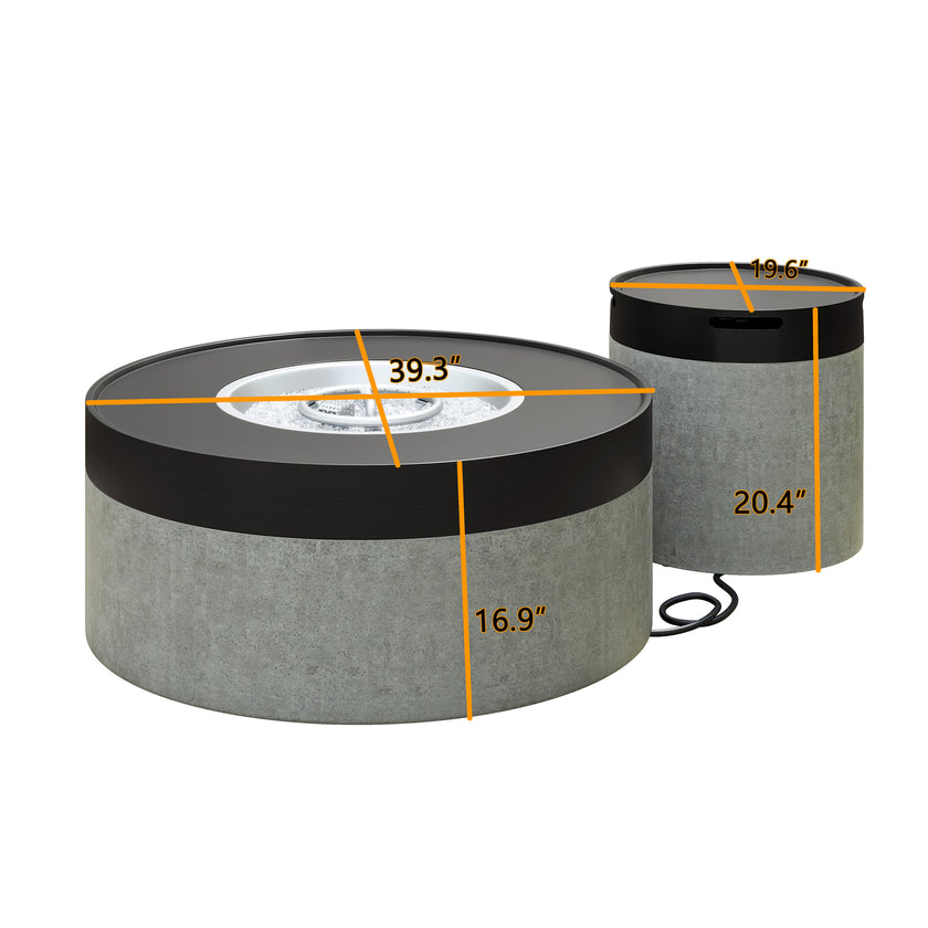 Rae Circular Fire Table