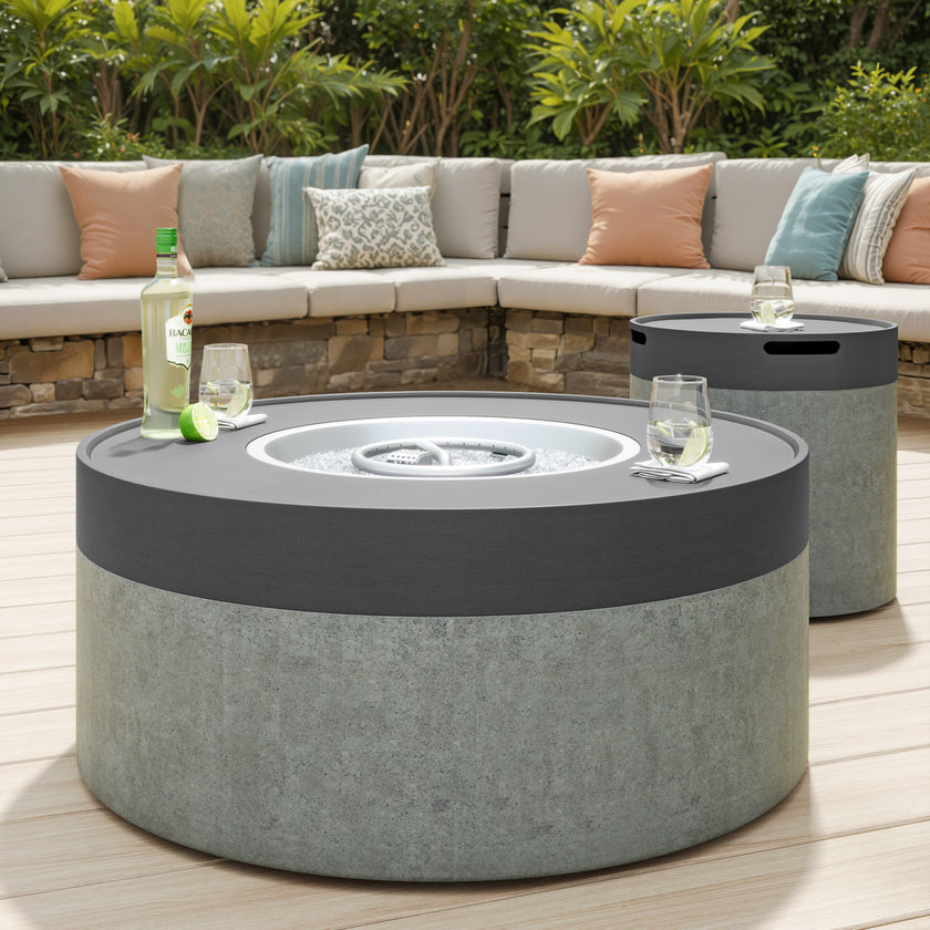 Rae Circular Fire Table