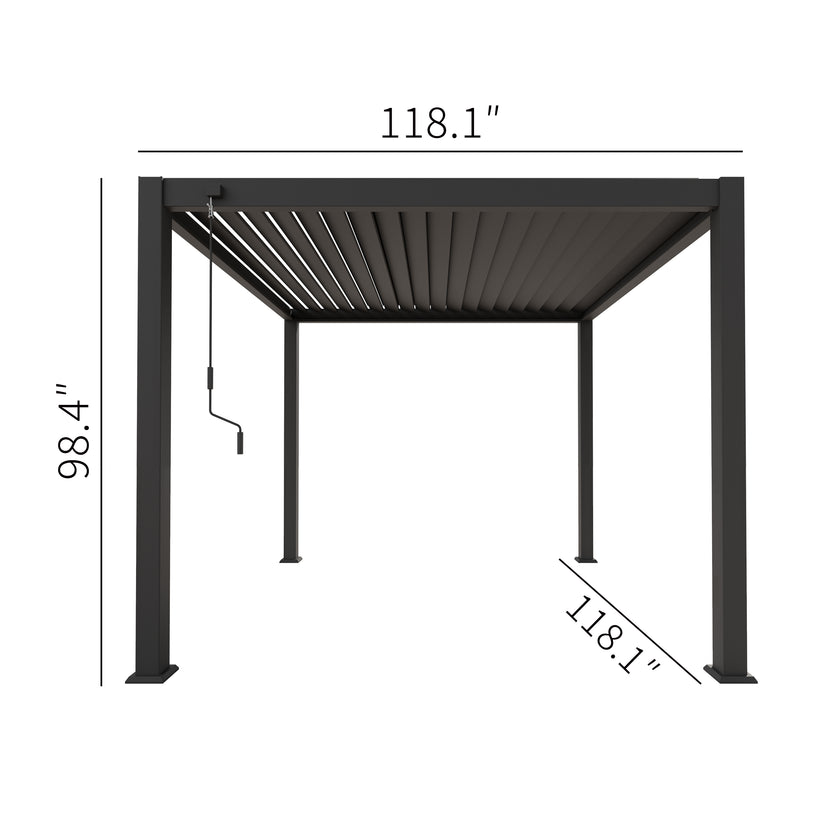 Skye Aluminum Manual Louvered Pergola