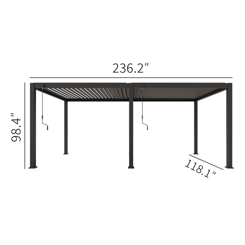 Skye Aluminum Manual Louvered Pergola