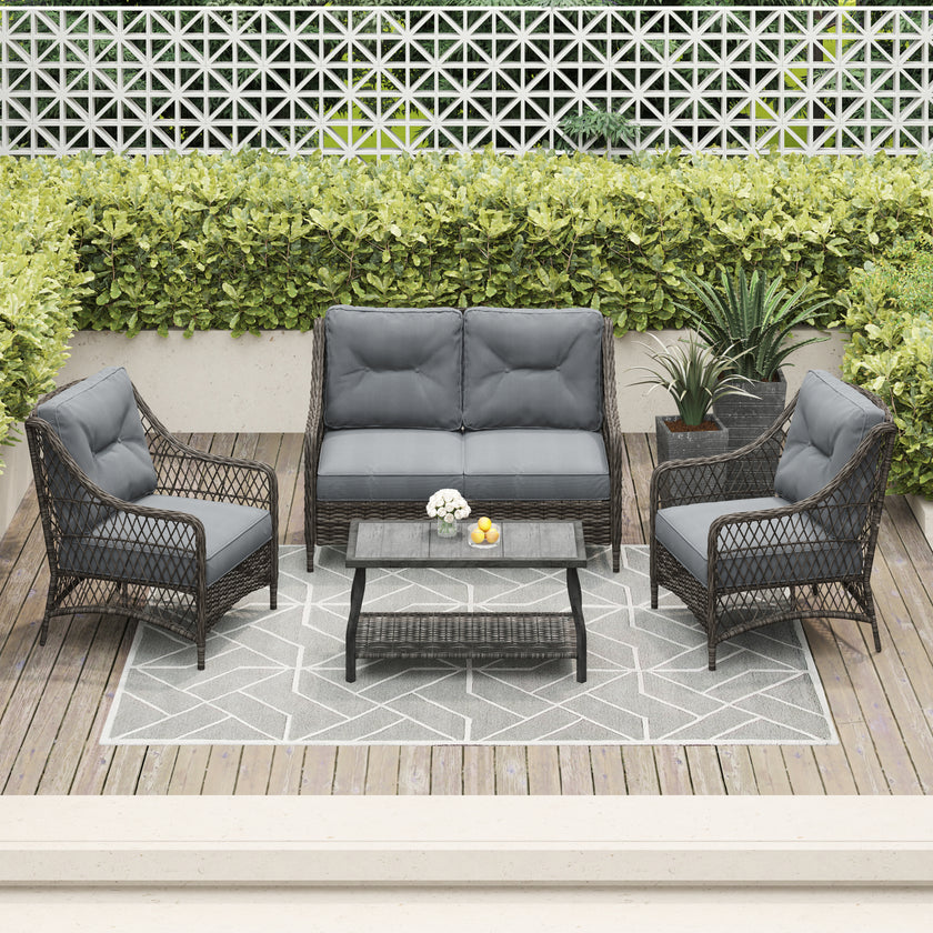 Sienna Wicker Sofa Set