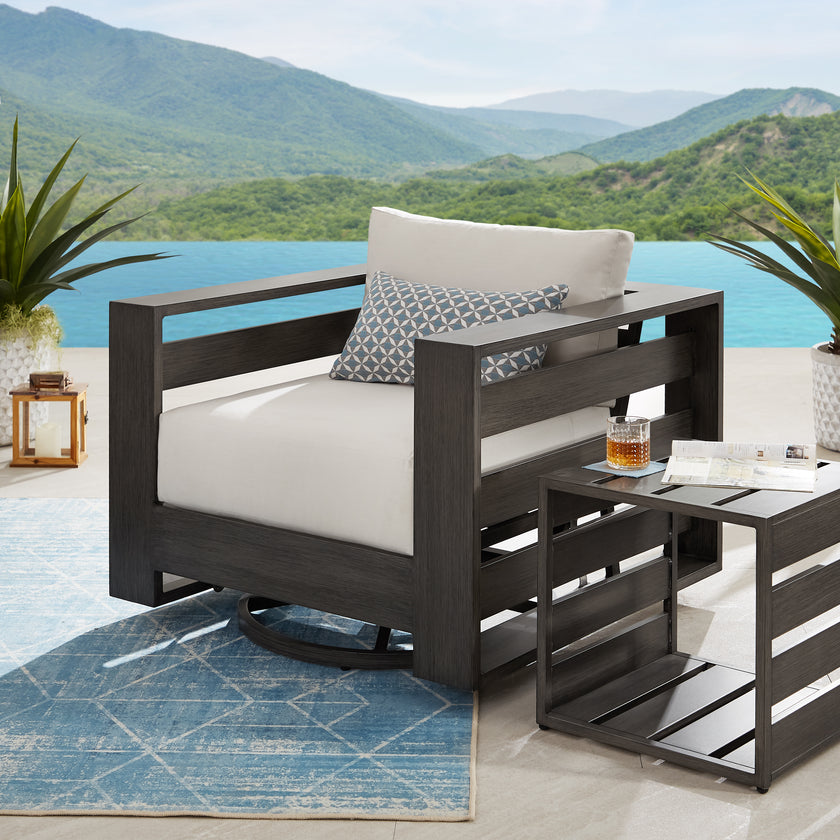 Whitney 5-Seater Patio Set with Fire Table