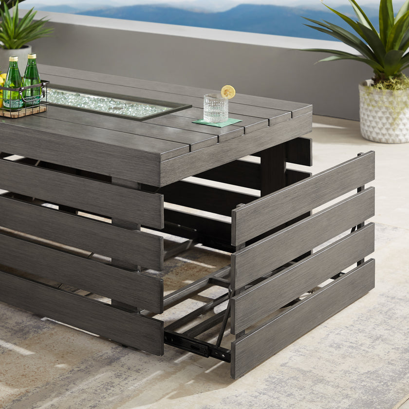 Whitney 5-Seater Patio Set with Fire Table