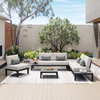 5pc Outdoor Patio Sectional Seating
