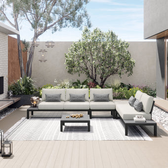 5pc Outdoor Patio Sectional Seating