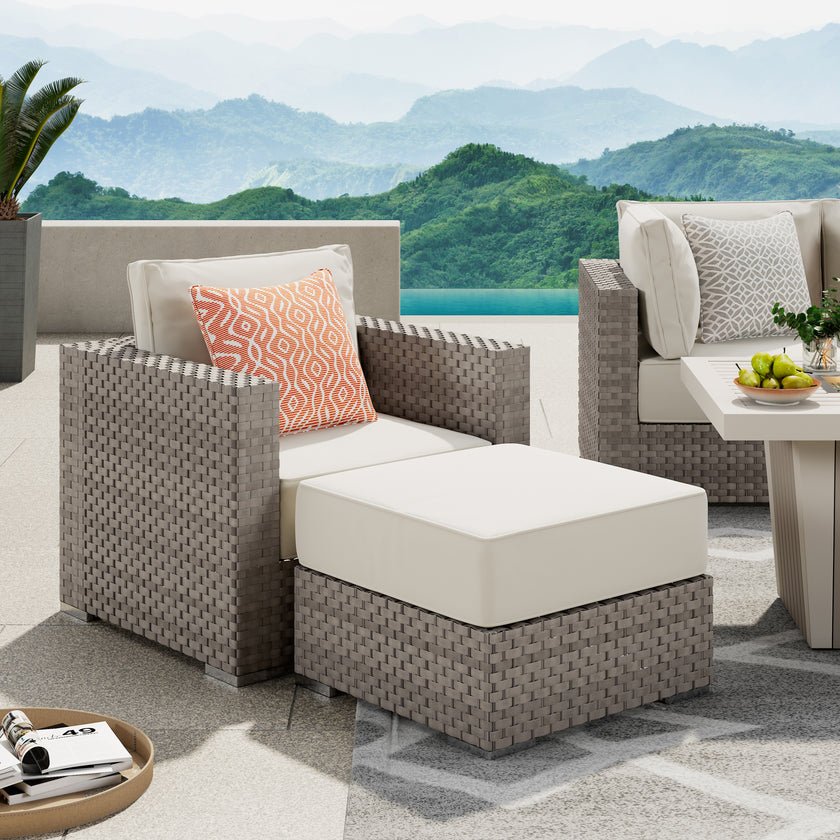 Highland 8pc Large Coversation Set with Fire Table