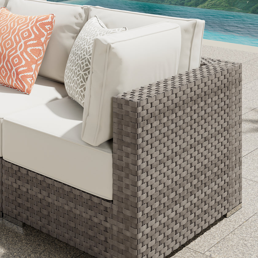 Highland 8pc Large Coversation Set with Fire Table