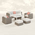 Highland 8pc Large Coversation Set with Fire Table