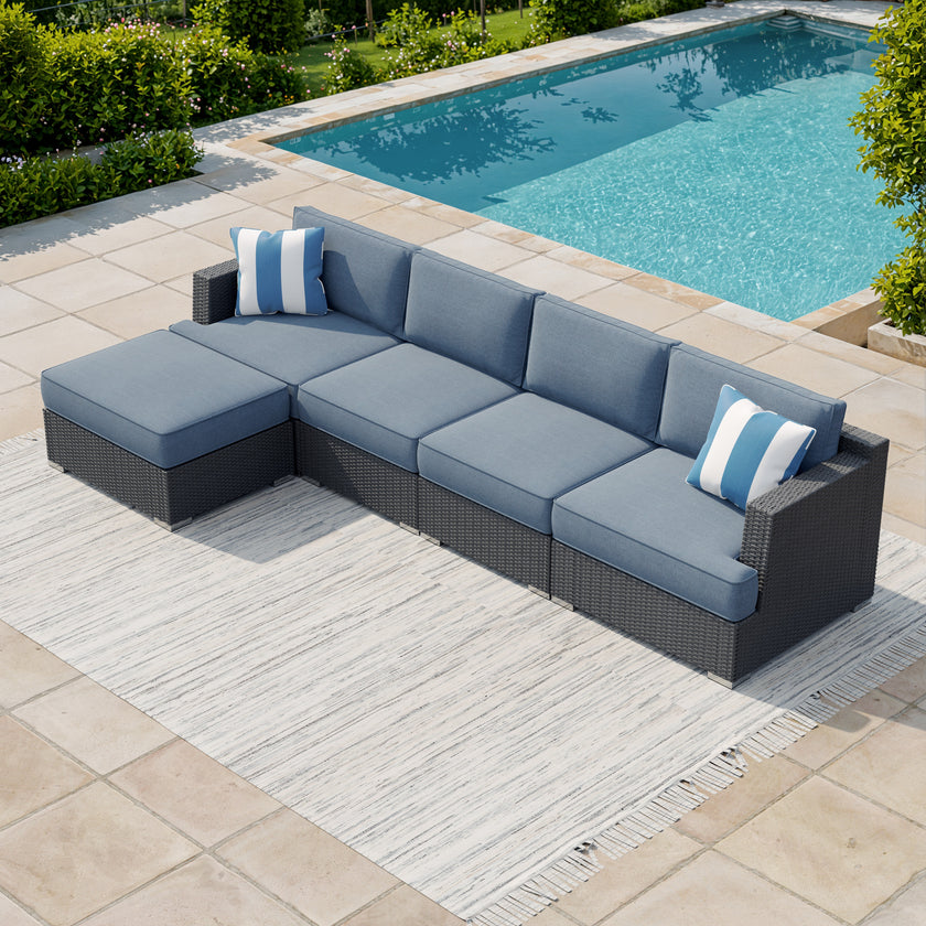 Mill Valley 5pc Patio Modular Seating Set
