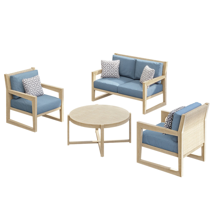 Aria Solid Wood Conversation Seating